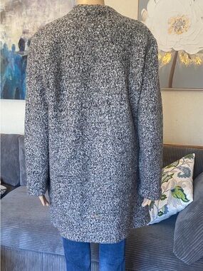 Reitmans Black & White Marled Open Cardigan Sweater